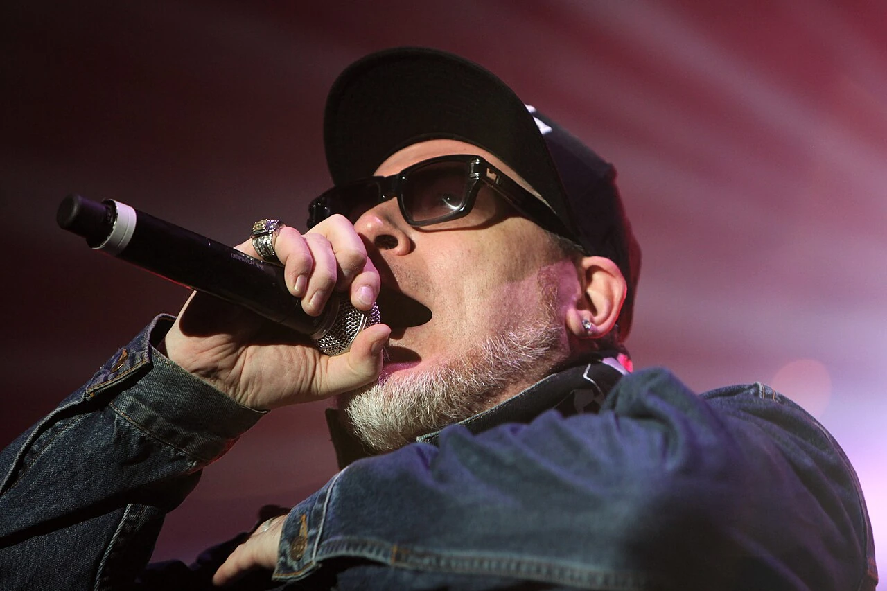 A House of Pain vocalist holding a microphone at Eurockéennes in 2011
