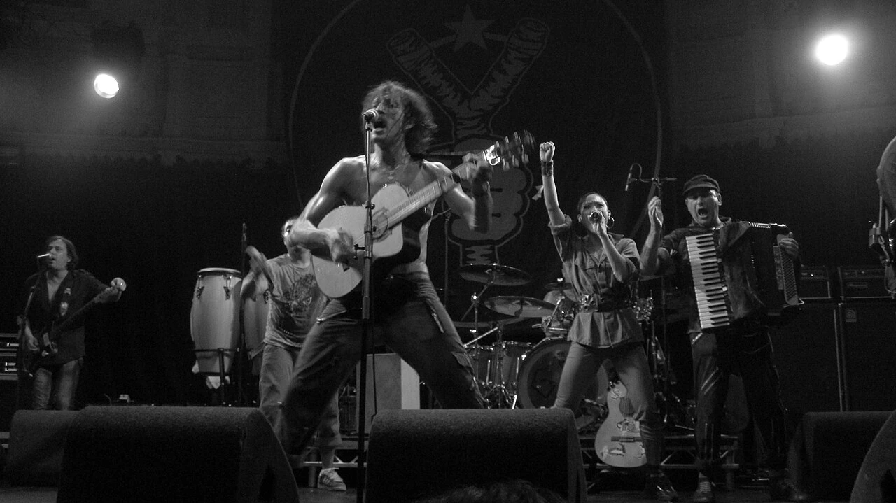 Gogol Bordello performing at Paradiso in Amsterdam in 2010