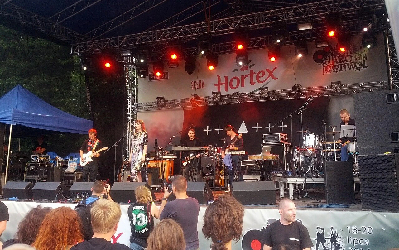 Sorry Boys on stage at Jarocin Festival in 2014