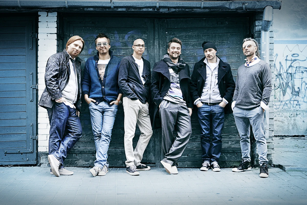Poluzjanci band in a promotional photograph
