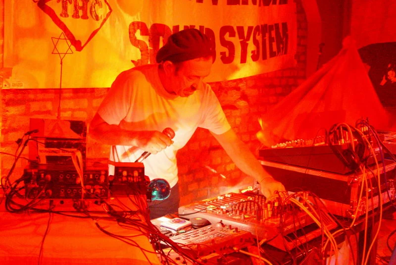 Jah Free at the mixing desk